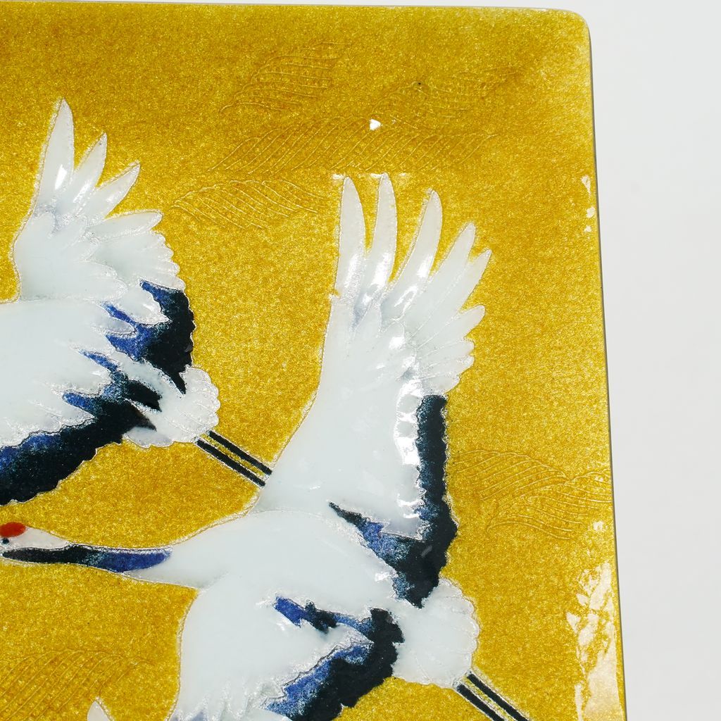 Cloisonne Decorative Plate "Crane"