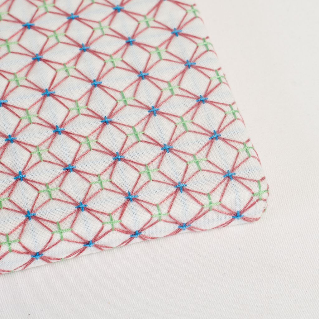 Sashiko Fabric Panel