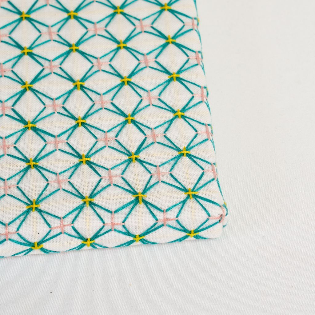Sashiko Fabric Panel