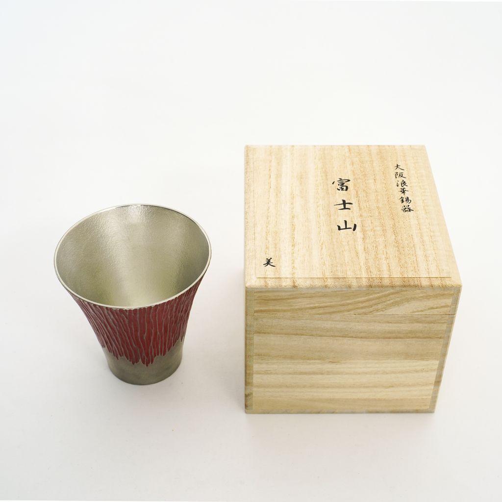 Tinware Tumbler Mt.Fuji Red