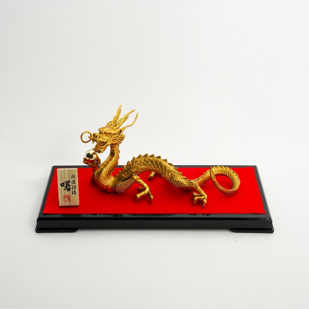 Ornament Dragon Gold Painted