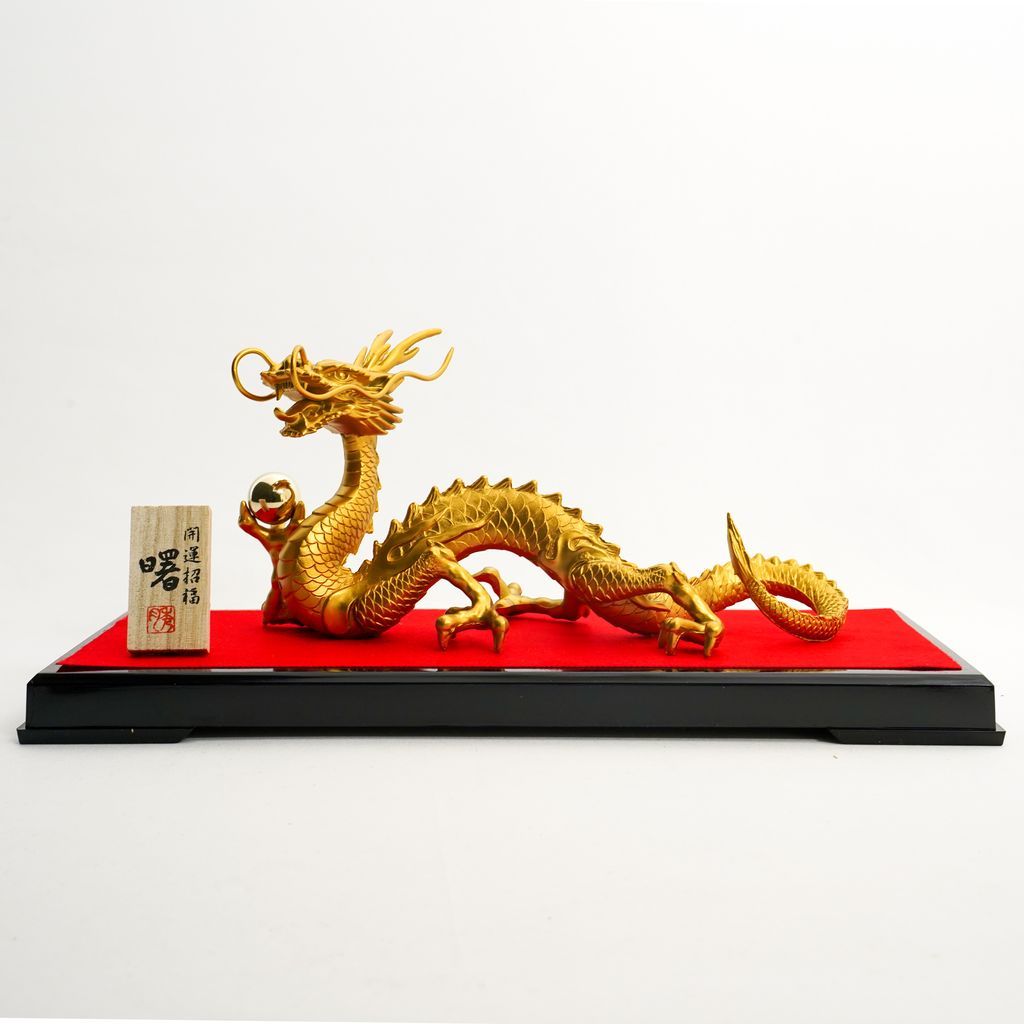 Ornament Dragon Gold Painted