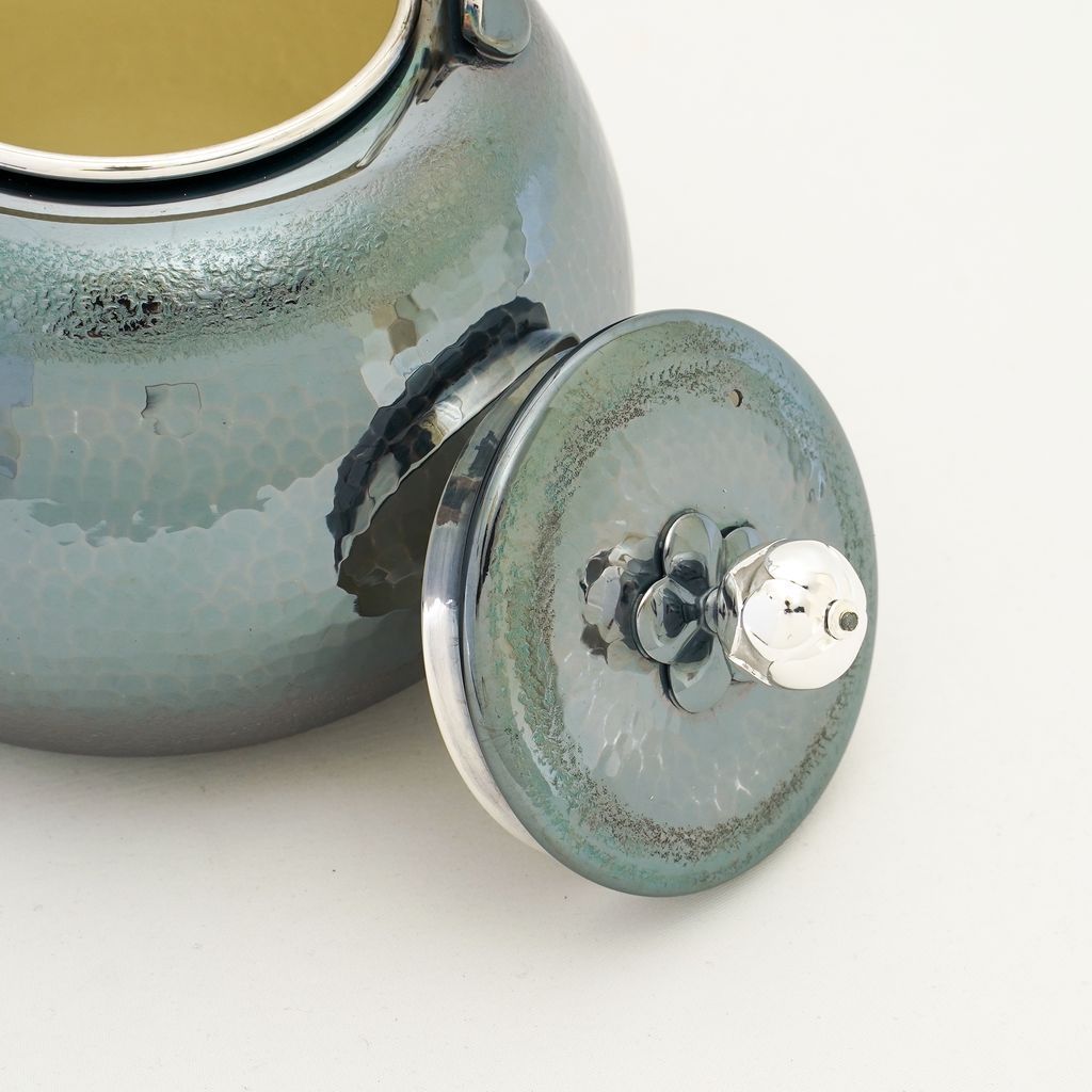 Oxidized Silver Kettle