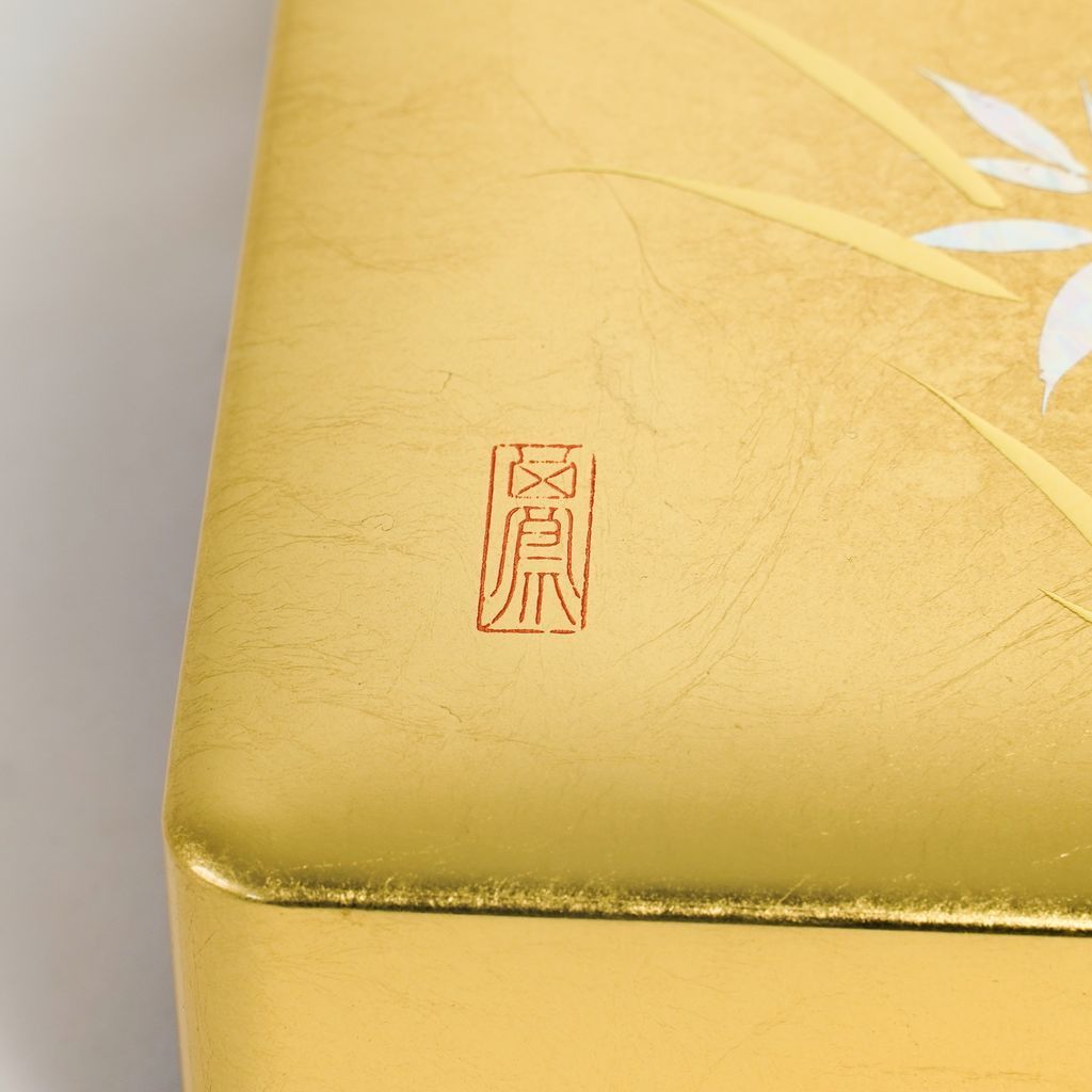 Kanazawa Gold Foil Box "Orchid"