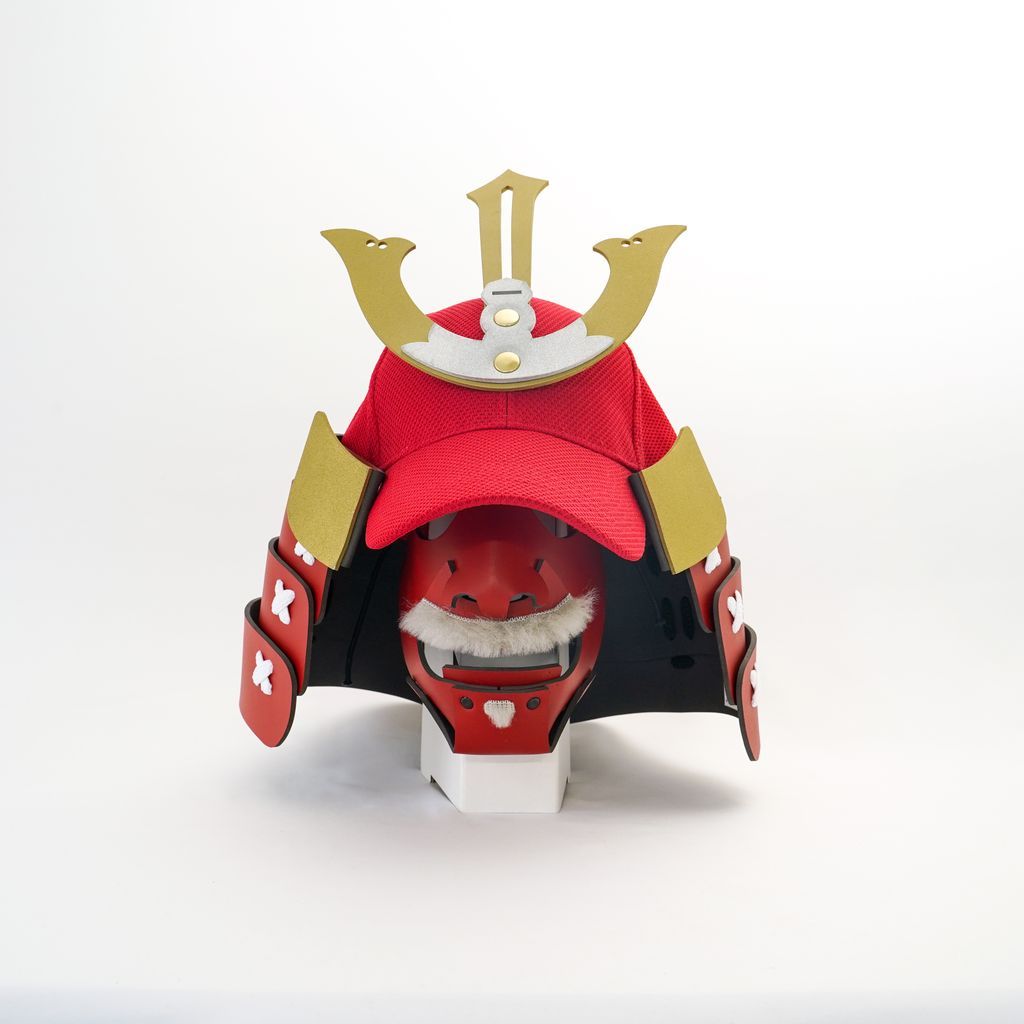 Samurai Cap With Mask "Motonari Mouri"