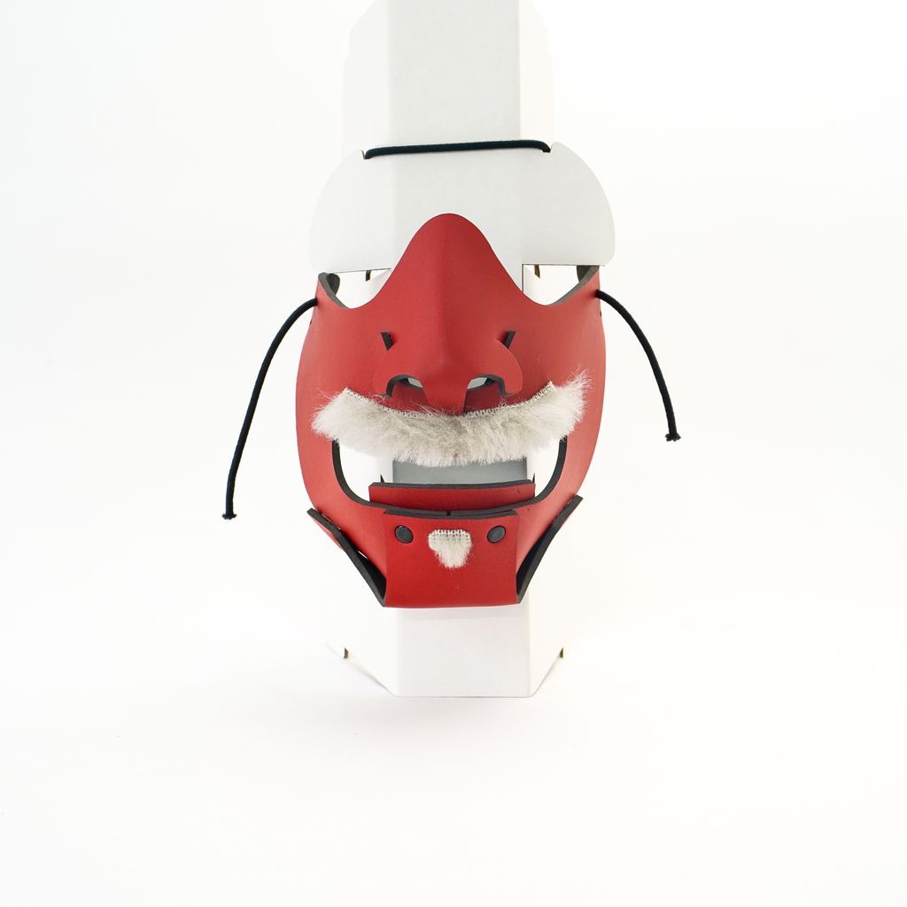 Samurai Cap With Mask "Motonari Mouri"