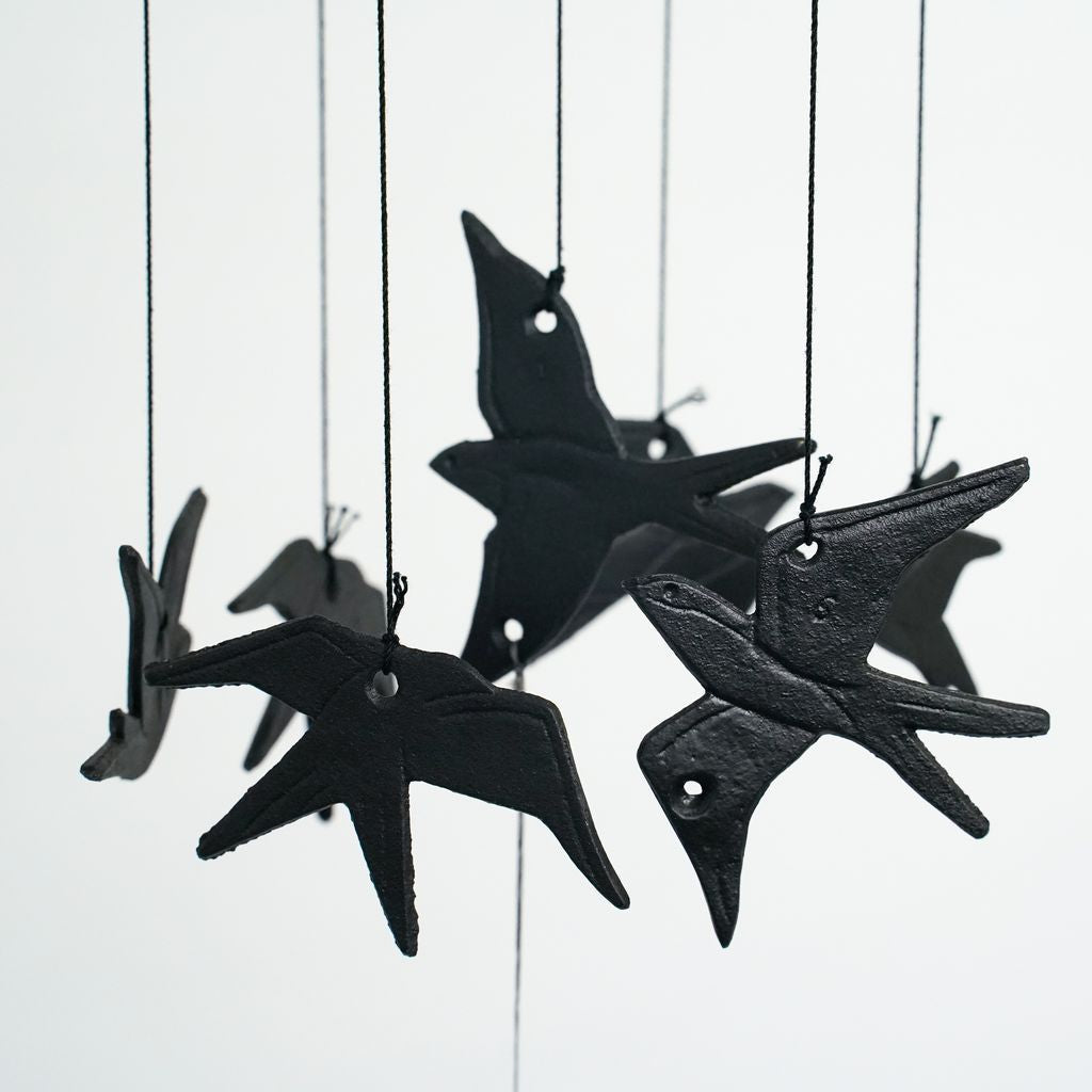 Cast Iron Wind Bell "Swallow"