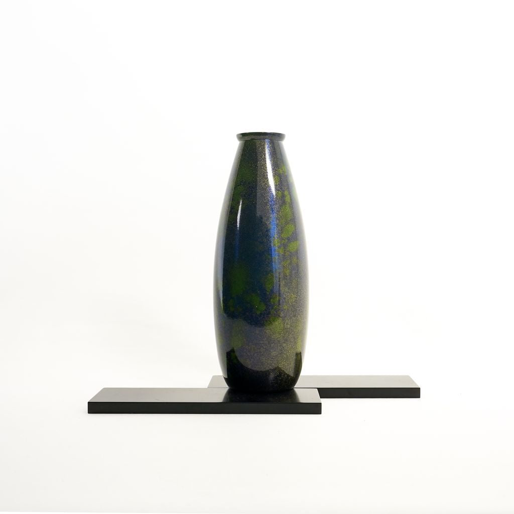 Bronze vase Moe Aoba-iro