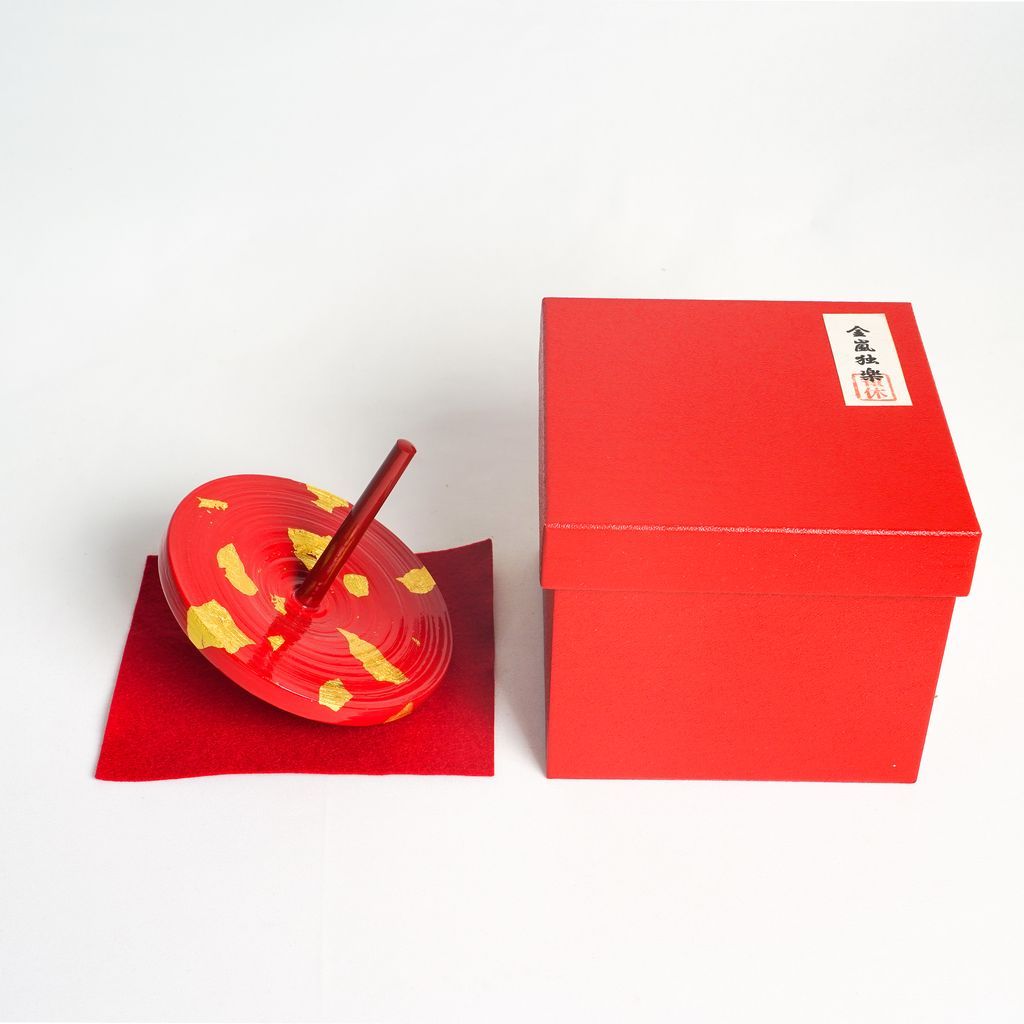 Ornamental Spinning Top "Kyo Koma Gold Leaf"