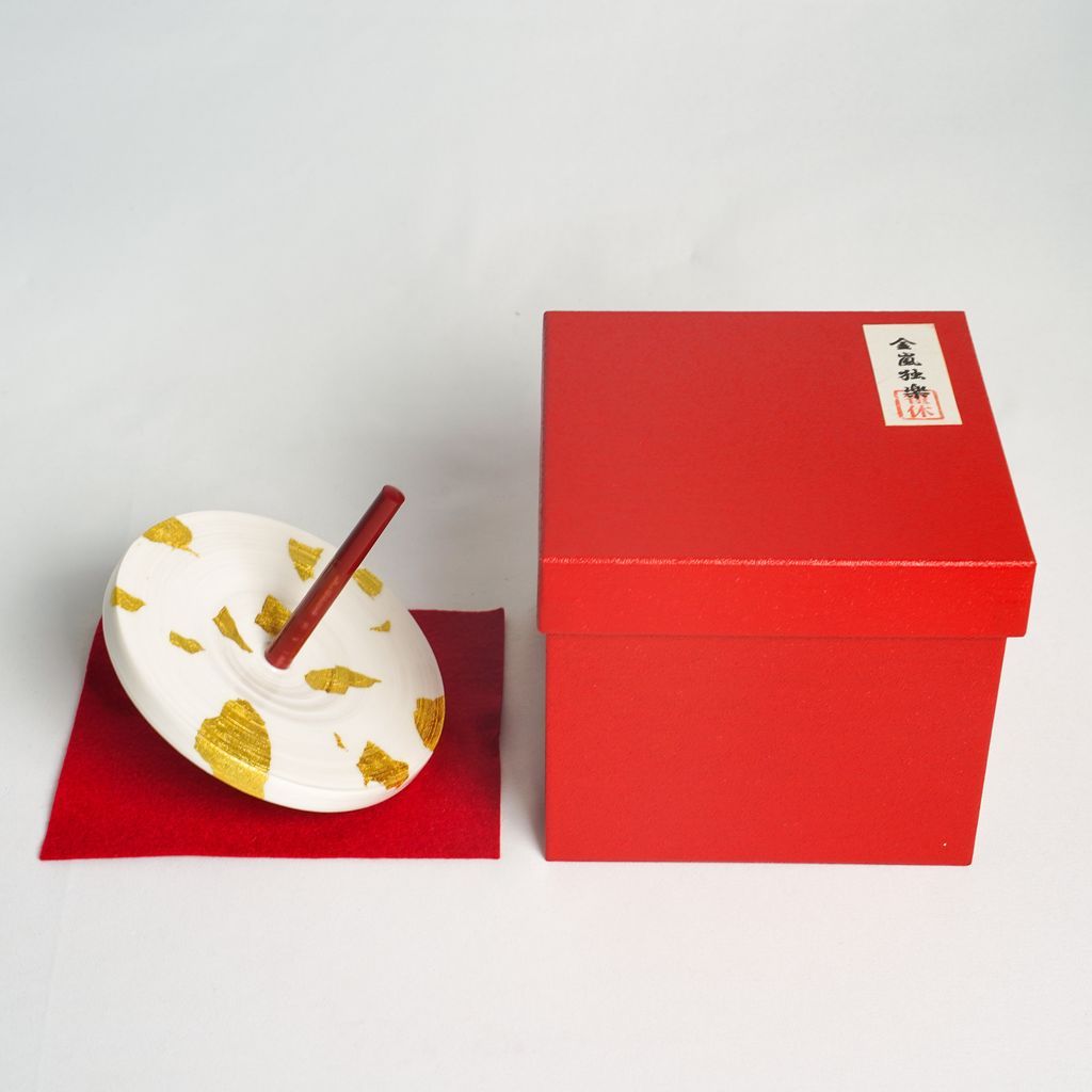 Ornamental Spinning Top "Kyo Koma Gold Leaf"