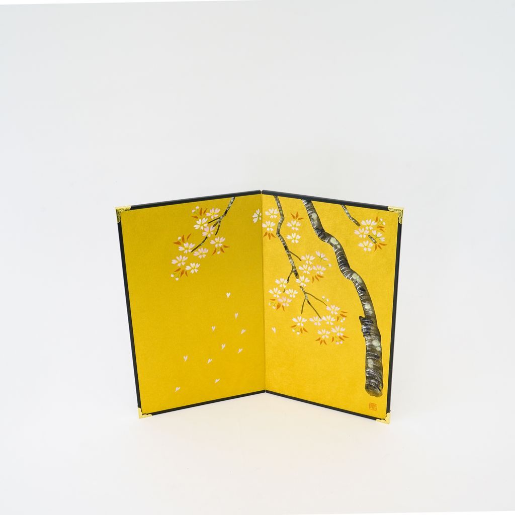 Small folding screens "Cherry blossoms" two panels (L)