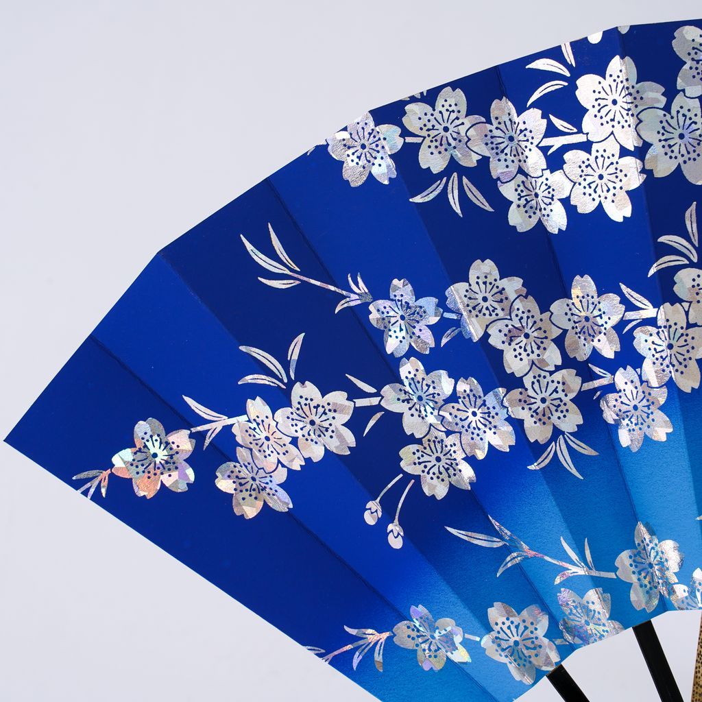 Japanese Dance Fan "Stage of Kyoto" with stand Size9.5 N-4045
