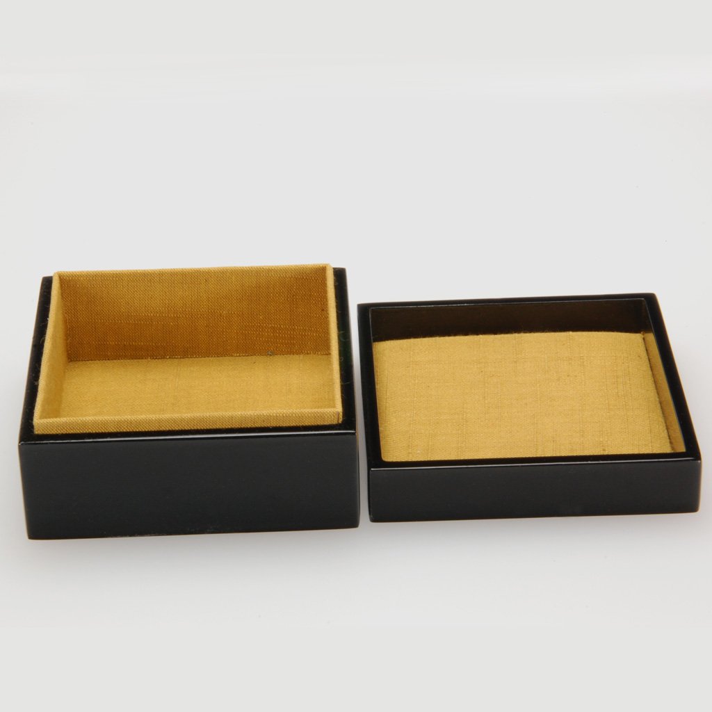 Lacquerware Box "Bush clover" Size 3.0 Hagi Aizu lacquerware