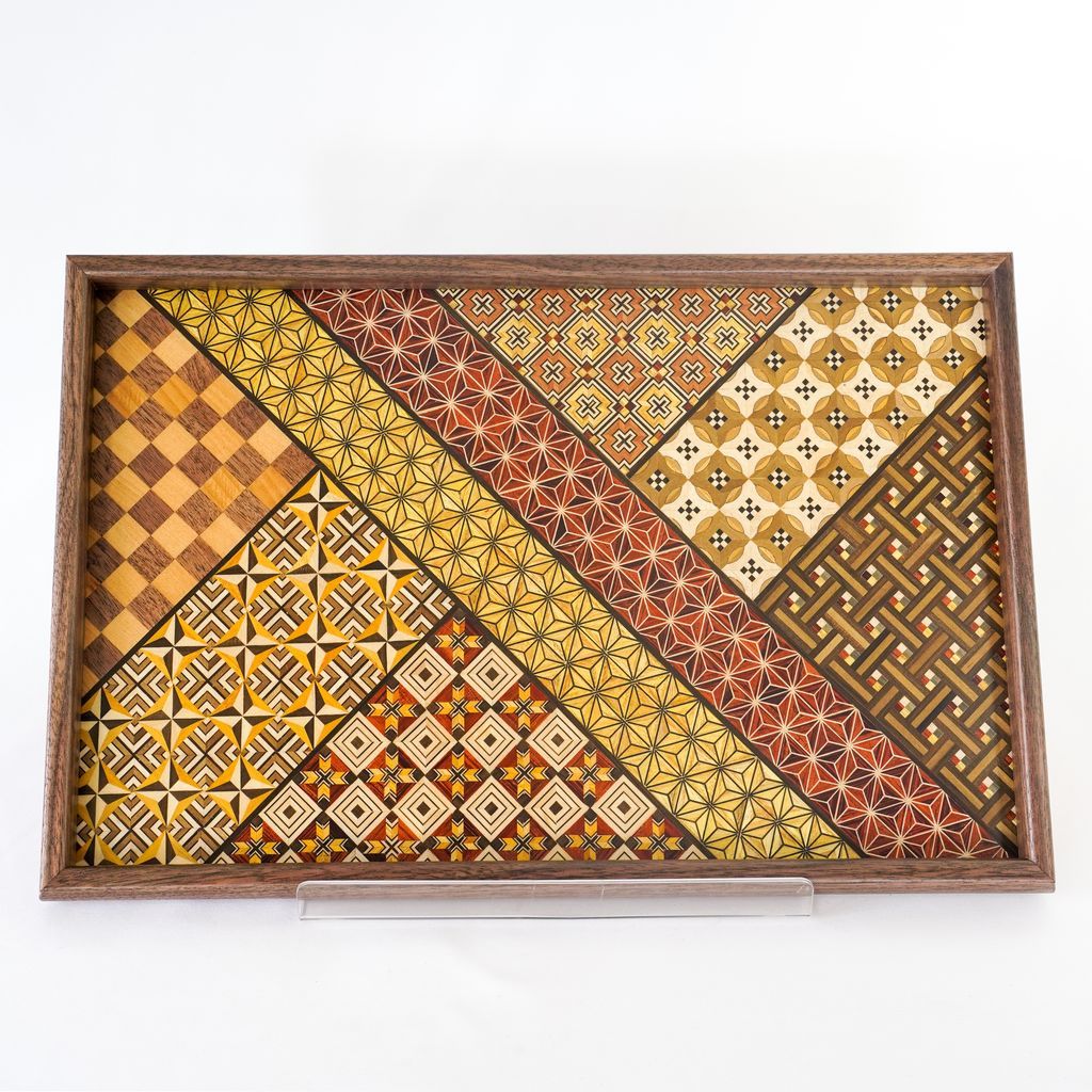 Hakone Yosegi "Rectangular tray" without handle