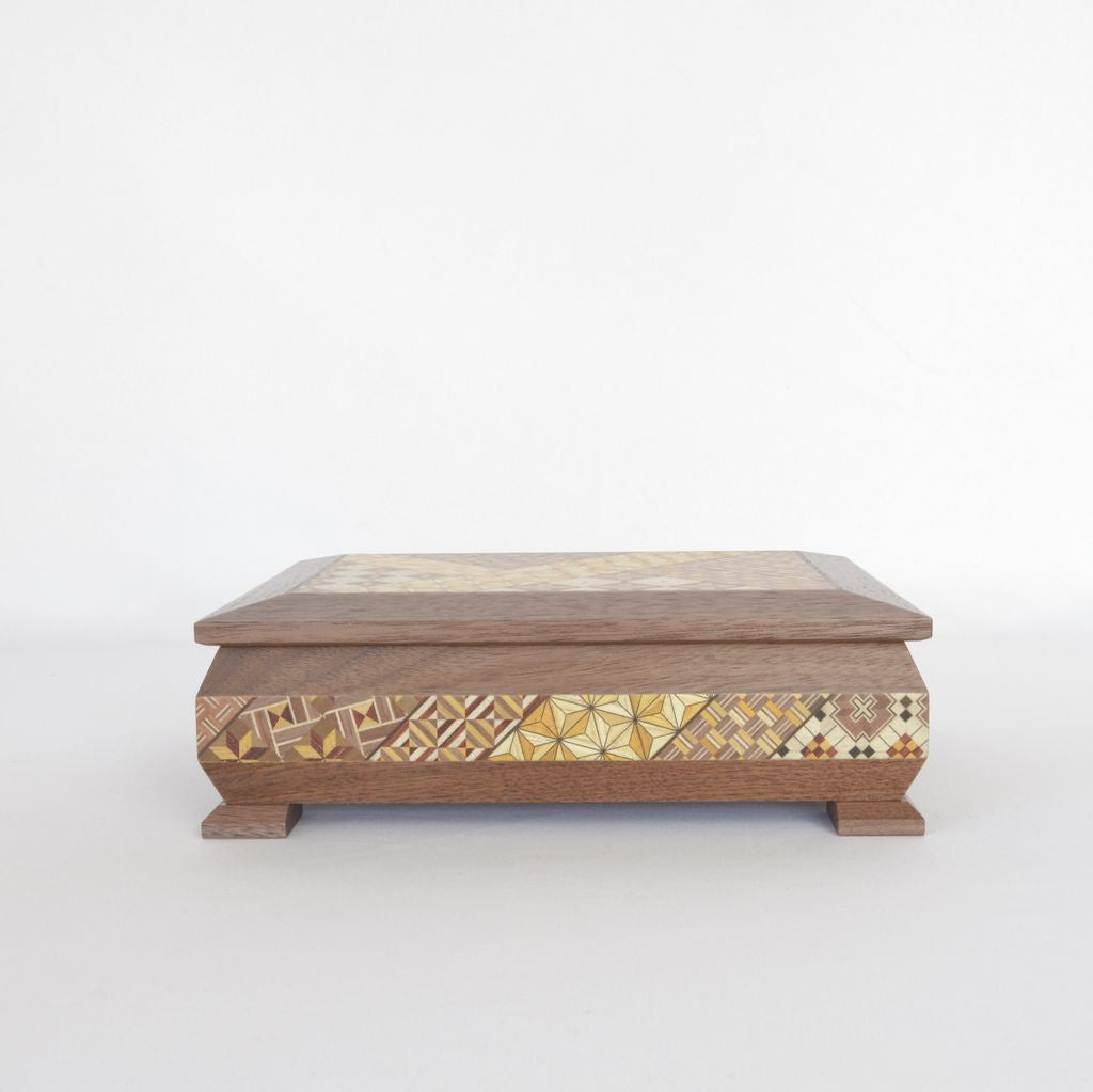 Hakone Yosegi 7 "Diamond shaped jewelry box"