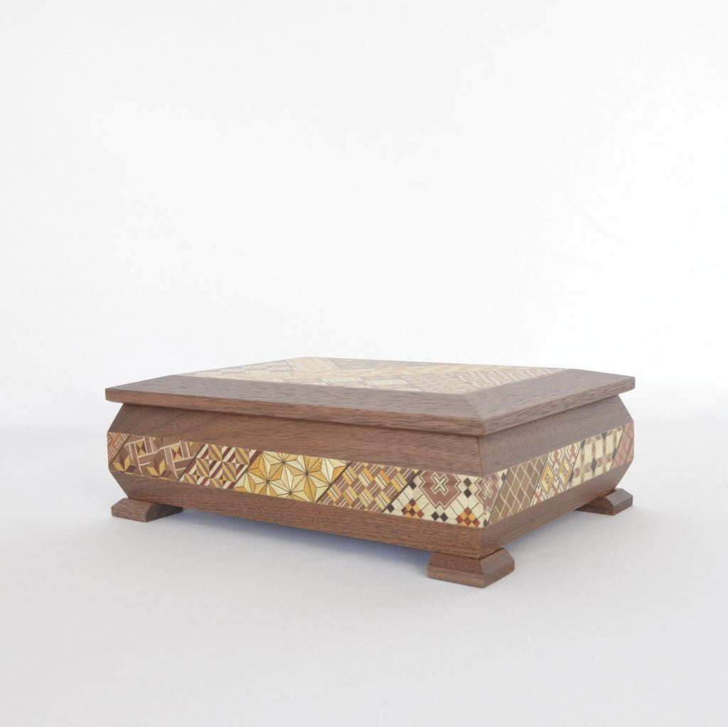 Hakone Yosegi 7 "Diamond shaped jewelry box"