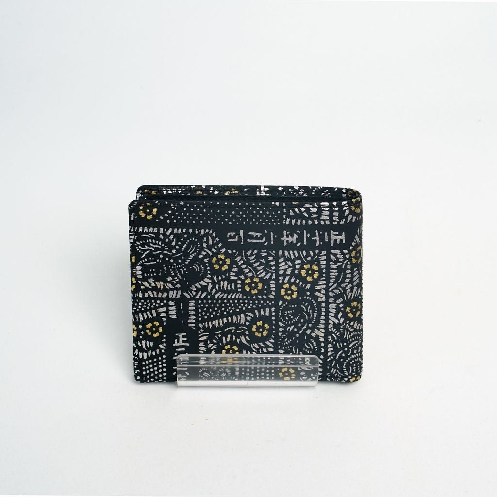 Shouheigara Folded Wallet “Gold & Silver in Black”●
