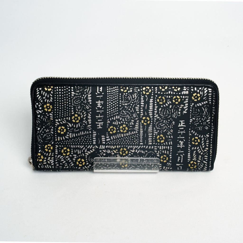 Shouheigara Long Wallet “Gold & Silver in Black”●