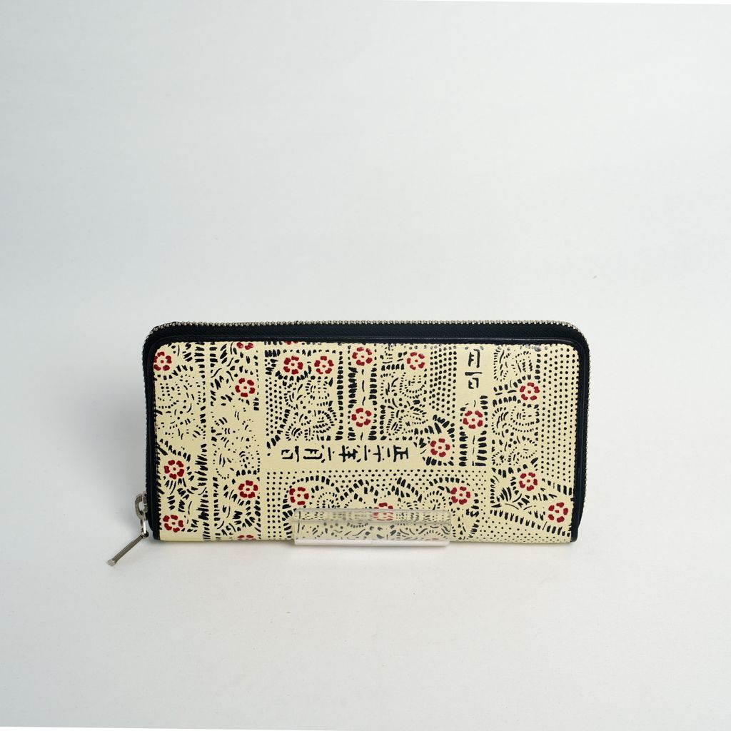 Shouheigara Long Wallet “Black & Red in White”●