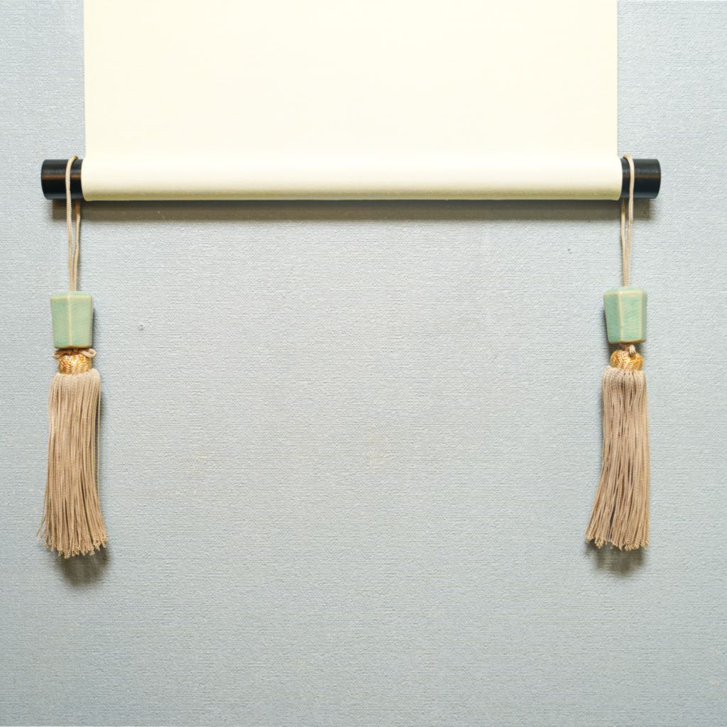 Weight of Hanging Scroll "Celadon hexagon"
