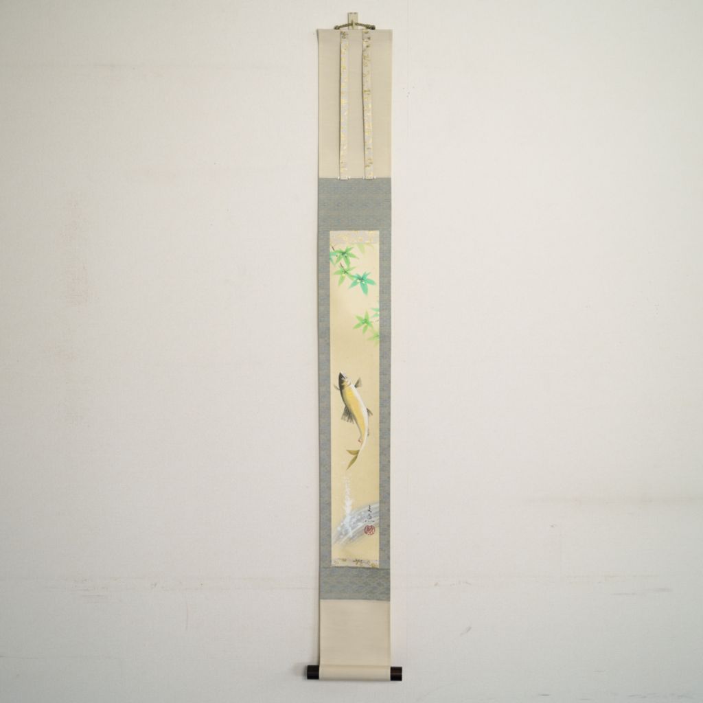 Small Hanging Scroll Bungyo Nakatani "Sweetfish"