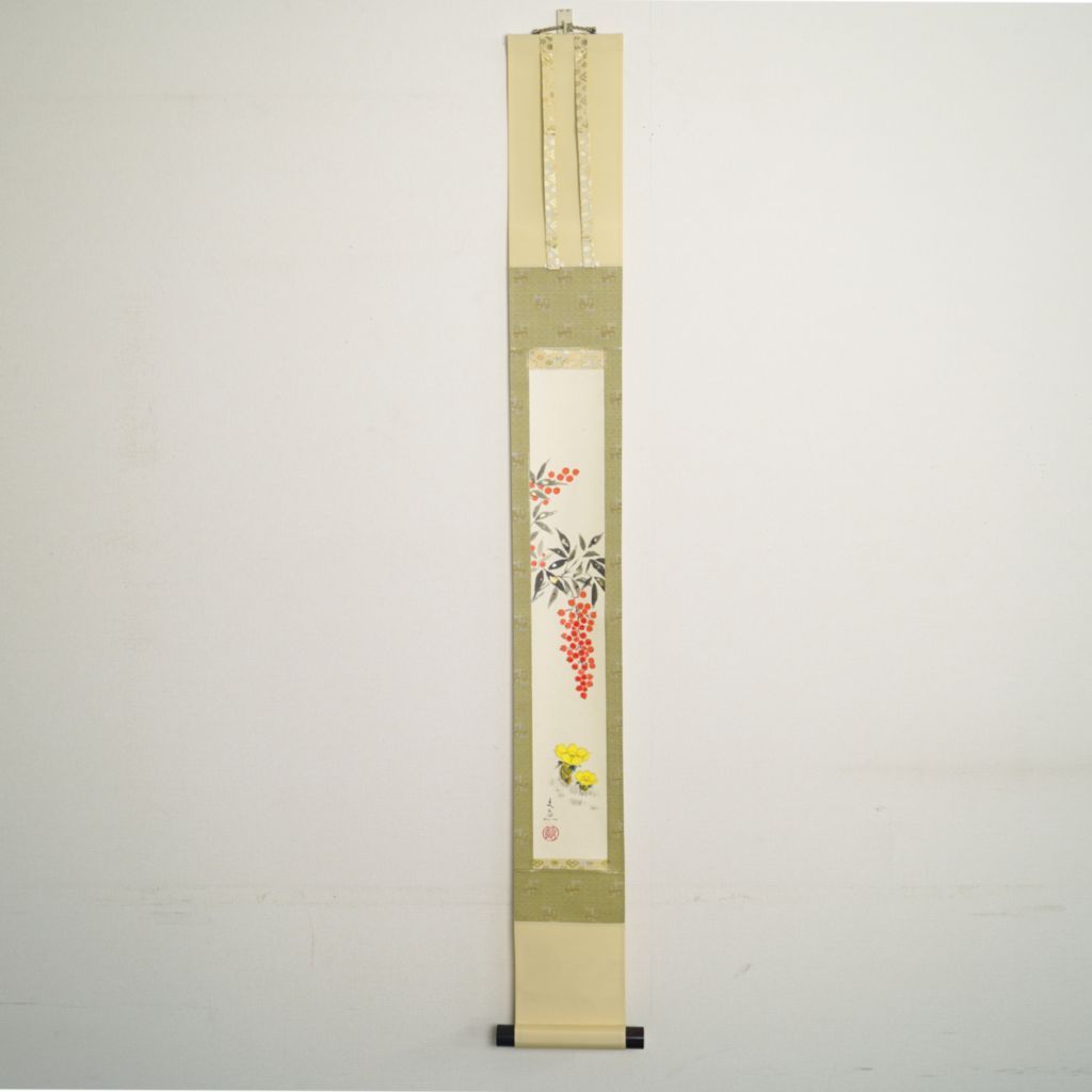 Small Hanging Scroll Bungyo Nakatani "Heavenly Bamboo"