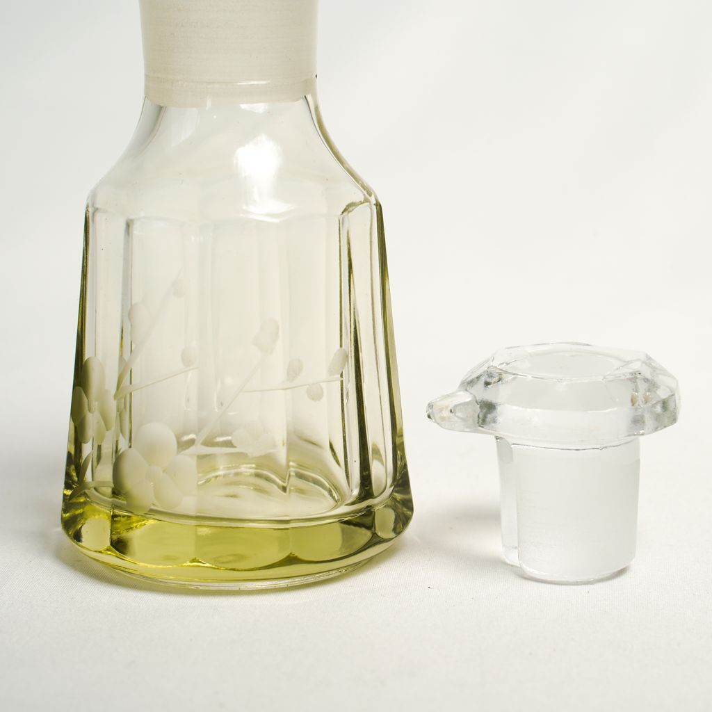 Edo Kiriko Glass Soy Sauce Vessel “ Plum”