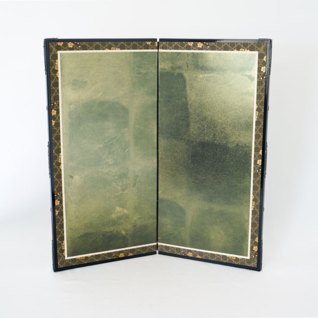 Byobu Folding screen 2panels "Greenish gold"