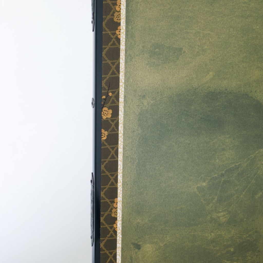 Byobu Folding screen 2panels "Greenish gold"