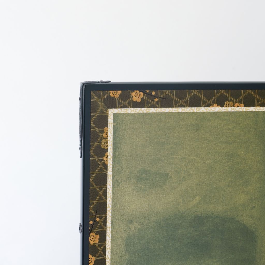 Byobu Folding screen 2panels "Greenish gold"