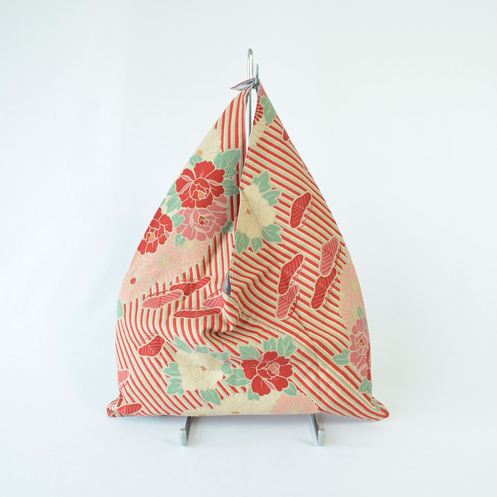 Eco Bag "Retro Flower" Red
