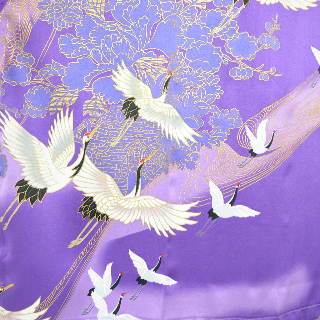 Japanese Kimono Women's Silk Knee-length "Crane"