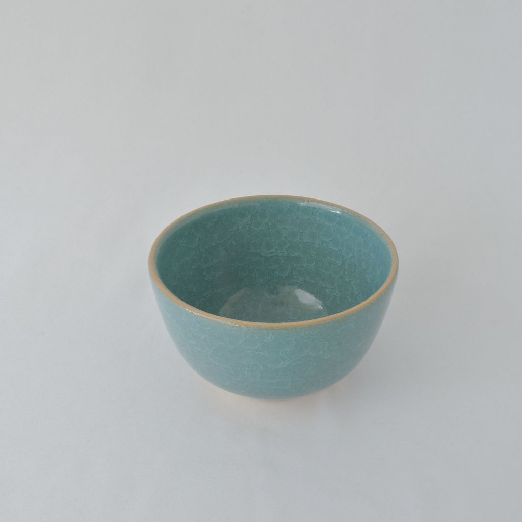 Kiyomizu Tea Bowl "Kikko" Blue