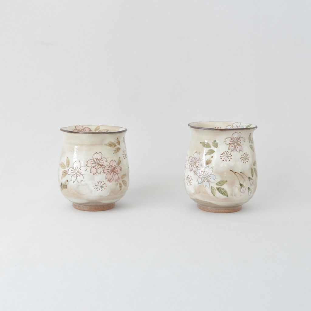 Kiyomizu Tea Cup Set "Cherry Blossom"