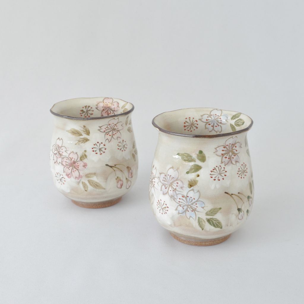 Kiyomizu Tea Cup Set "Cherry Blossom"
