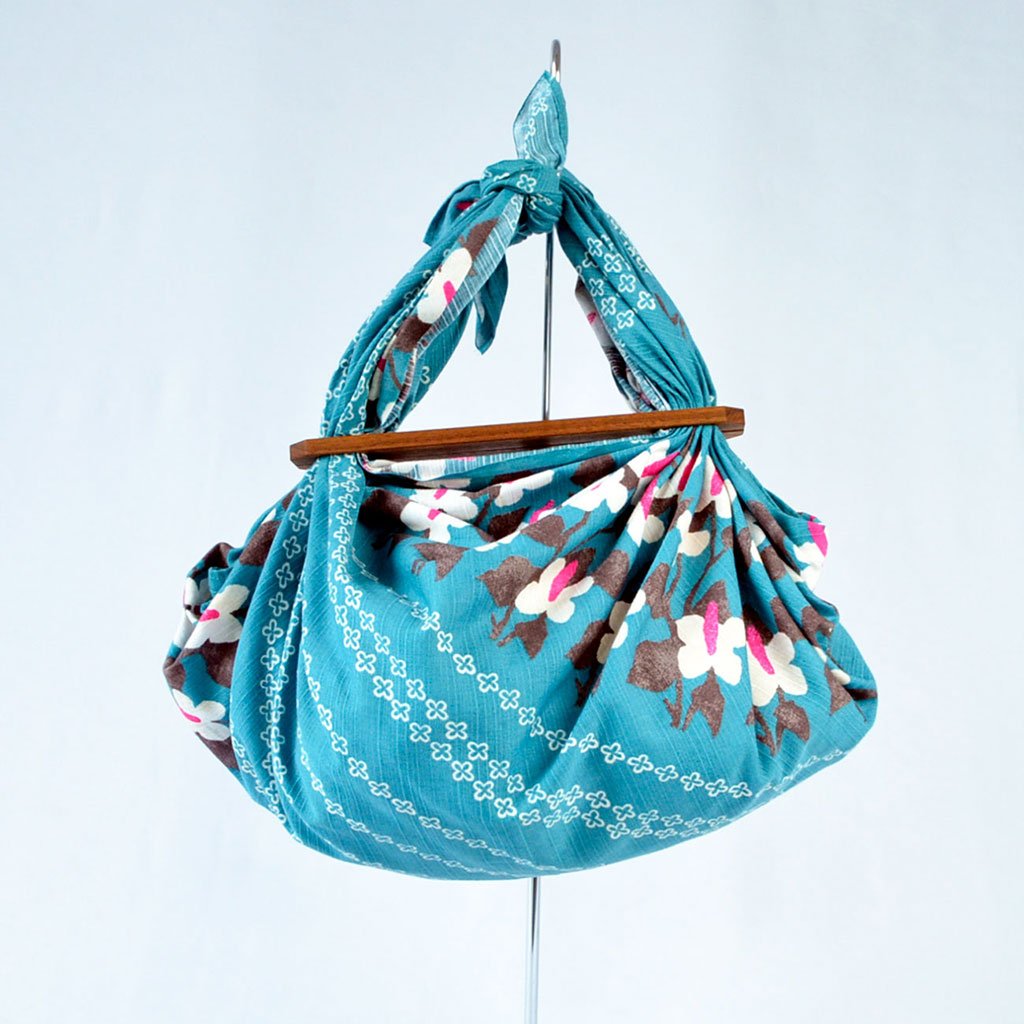 Furoshiki & Handle Set "Takehisa Yumeji" Wood handle