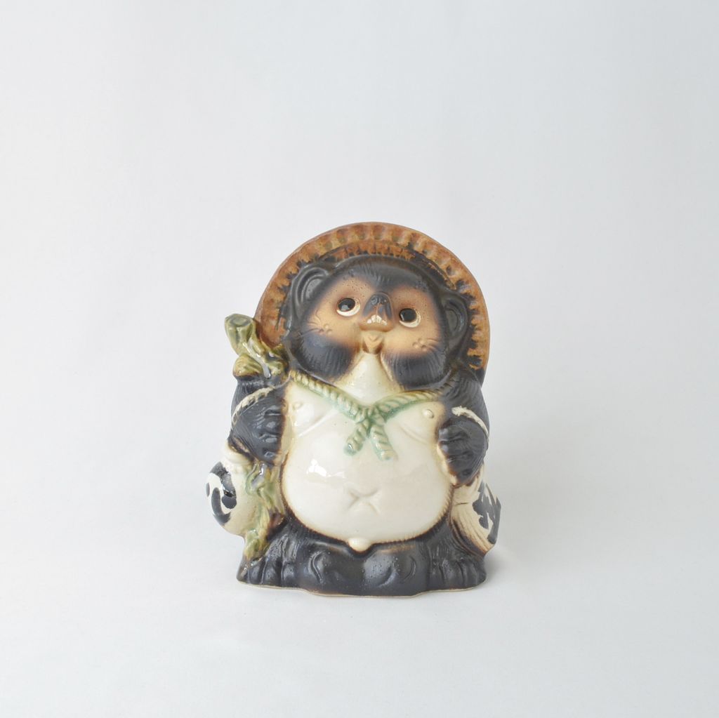 Shigaraki ware Raccoon-dog Figurine Male