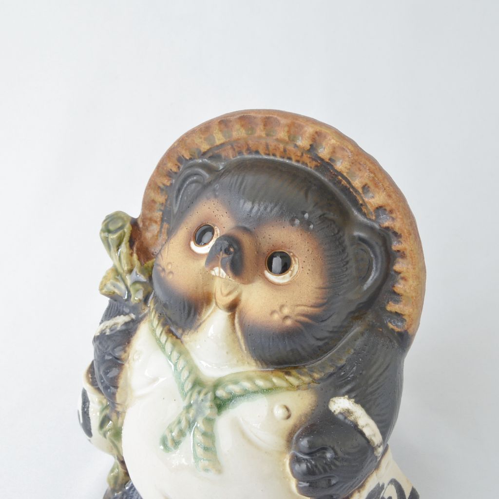 Shigaraki ware Raccoon-dog Figurine Male