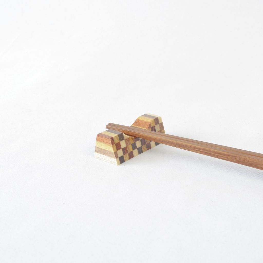 Hakone Yosegi Chopstick rest 5pcs set "Stripe"