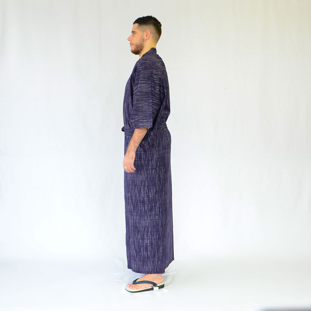 Japanese Yukata Men’s Cotton "Kasuri"