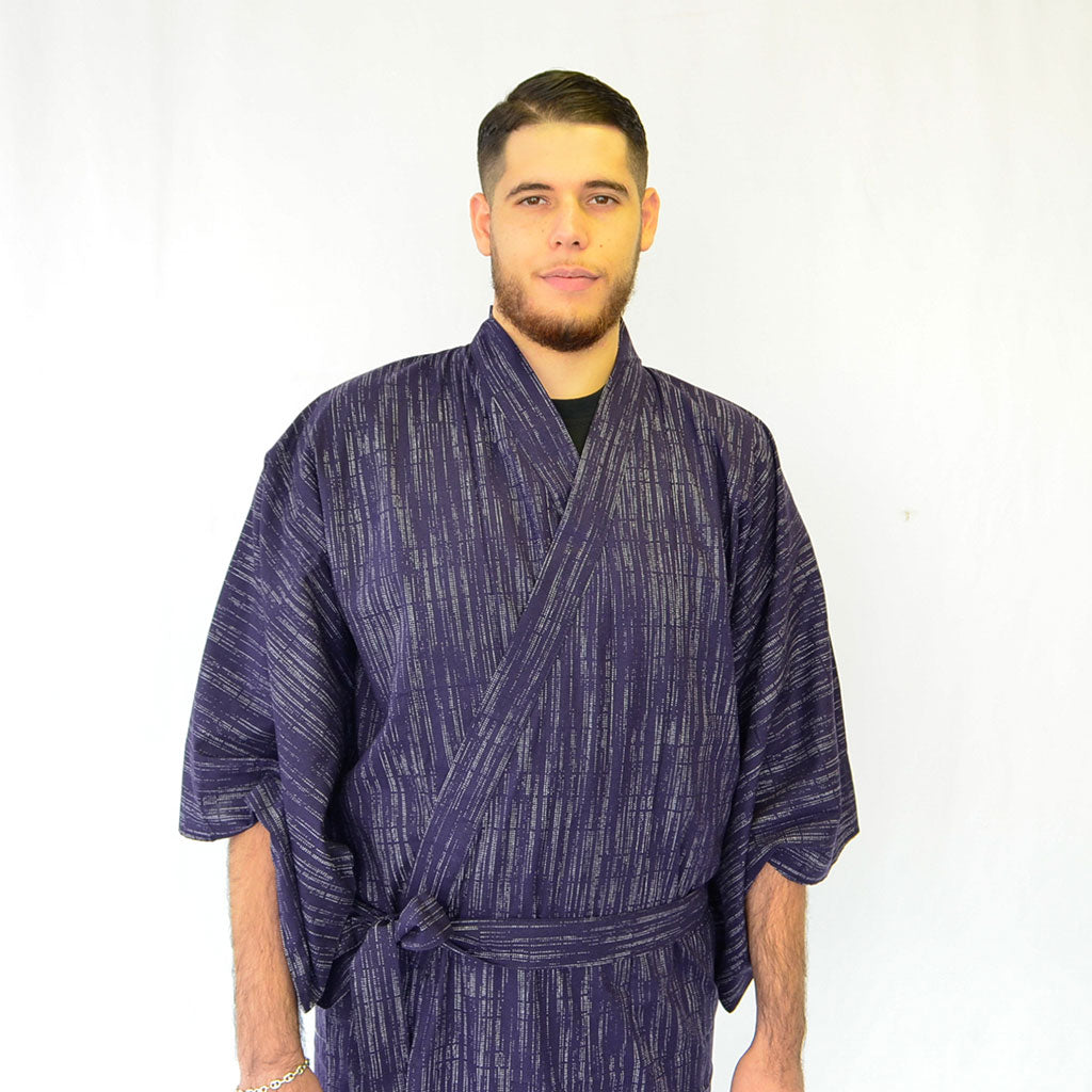 Japanese Yukata Men’s Cotton "Kasuri"
