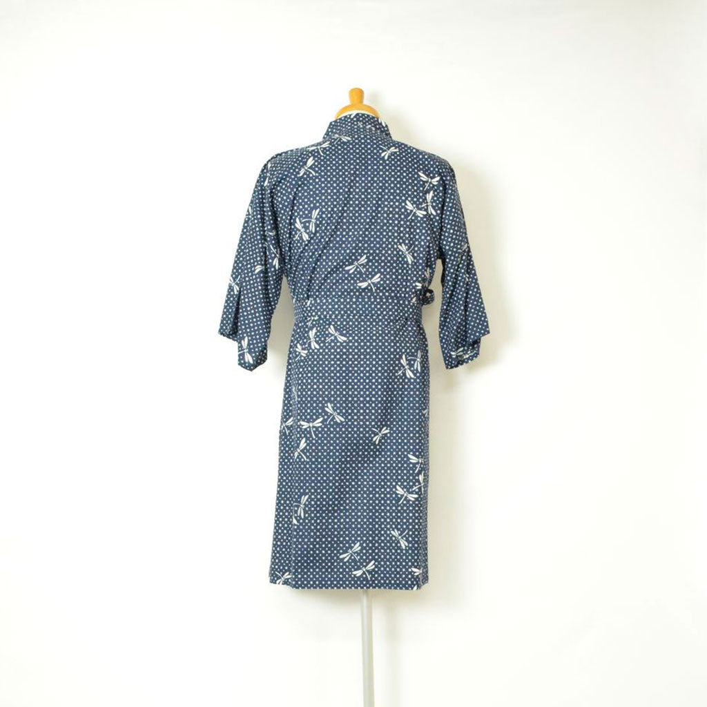 Japanese Yukata Unisex Cotton Knee-length "Dragonfly"