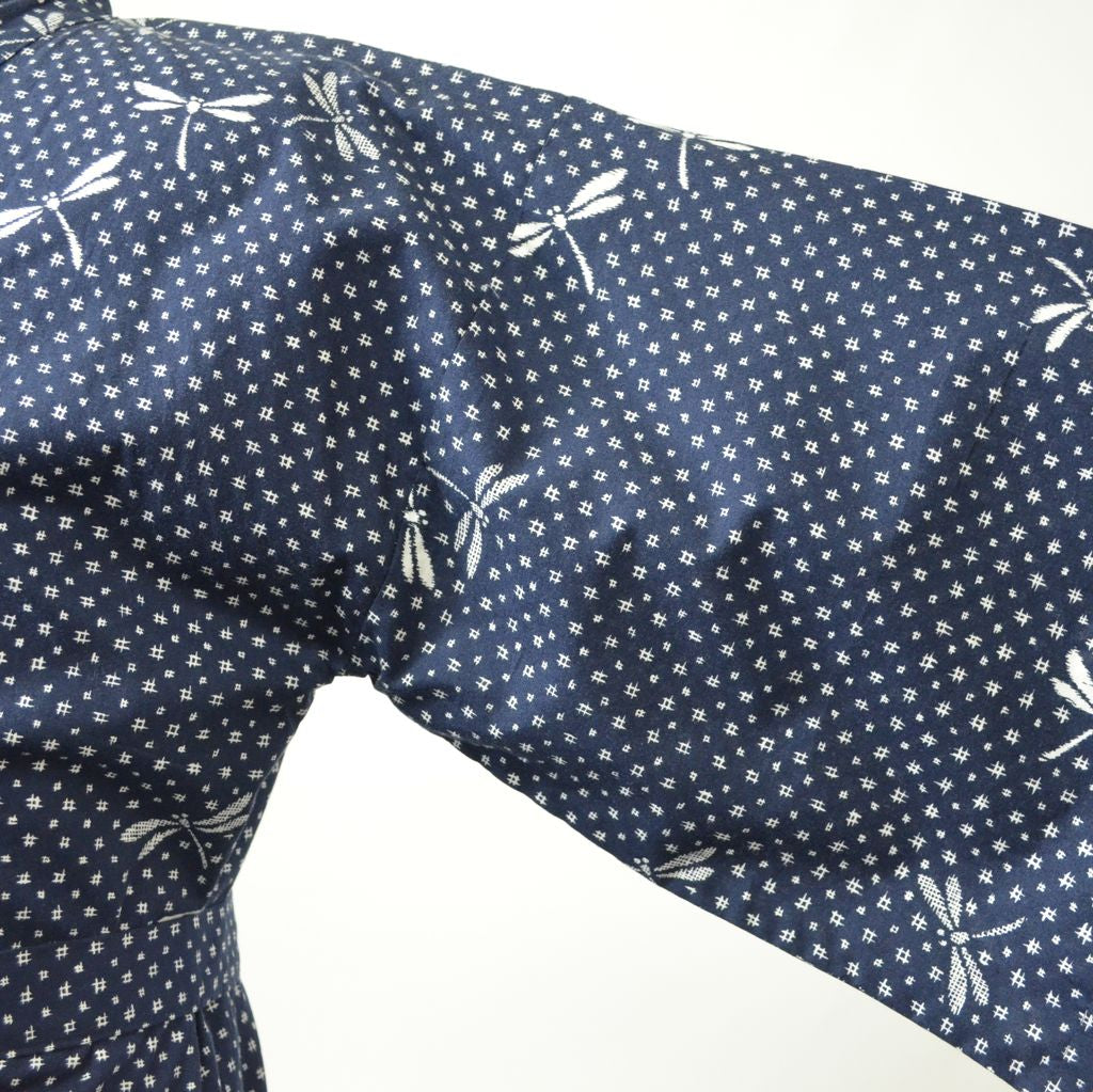Japanese Yukata Unisex Cotton Knee-length "Dragonfly"