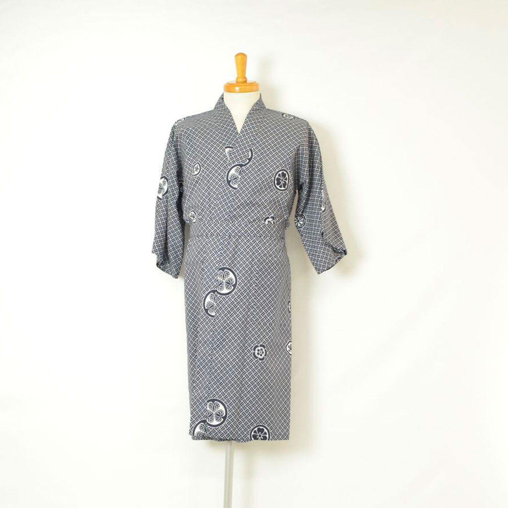 Japanese Yukata Unisex Cotton Knee-length "Crest"