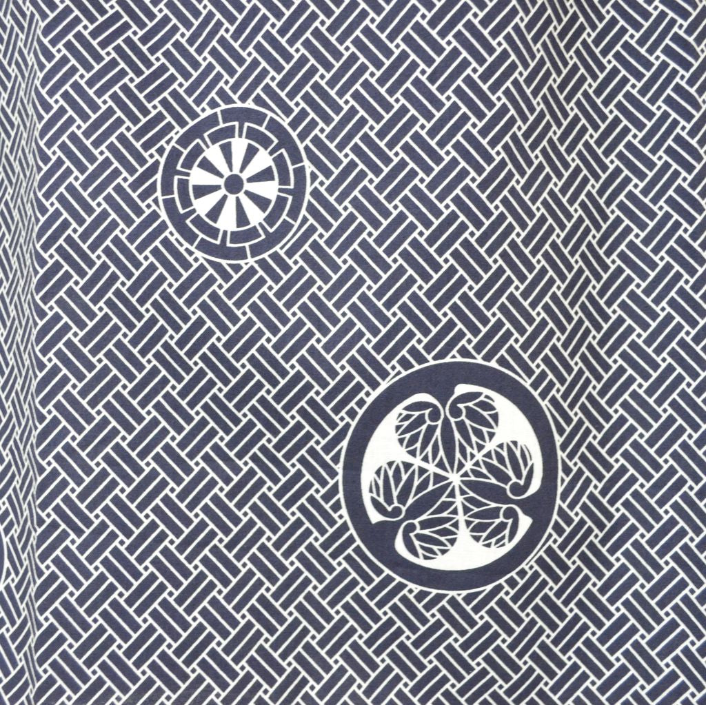 Japanese Yukata Unisex Cotton Knee-length "Crest"