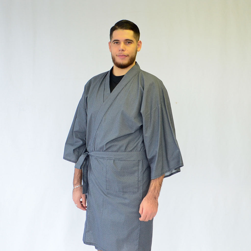 Japanese Yukata Unisex Cotton Knee-length "Fundo pattern"
