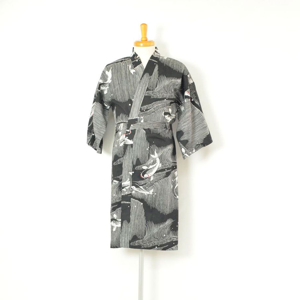 Japanese Yukata Unisex Cotton Knee-length "Carp"