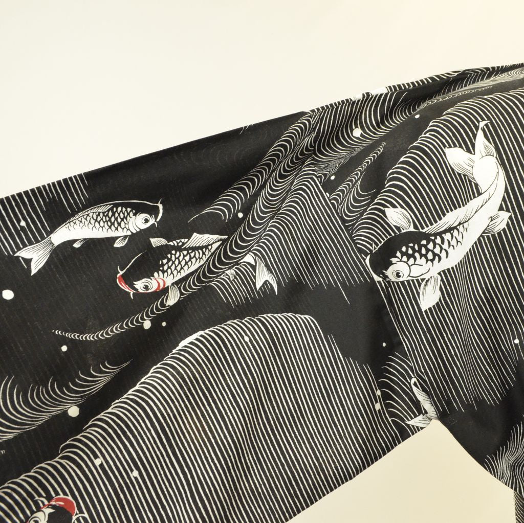 Japanese Yukata Unisex Cotton Knee-length "Carp"