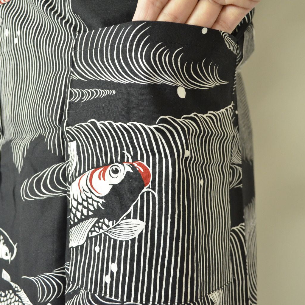 Japanese Yukata Unisex Cotton Knee-length "Carp"