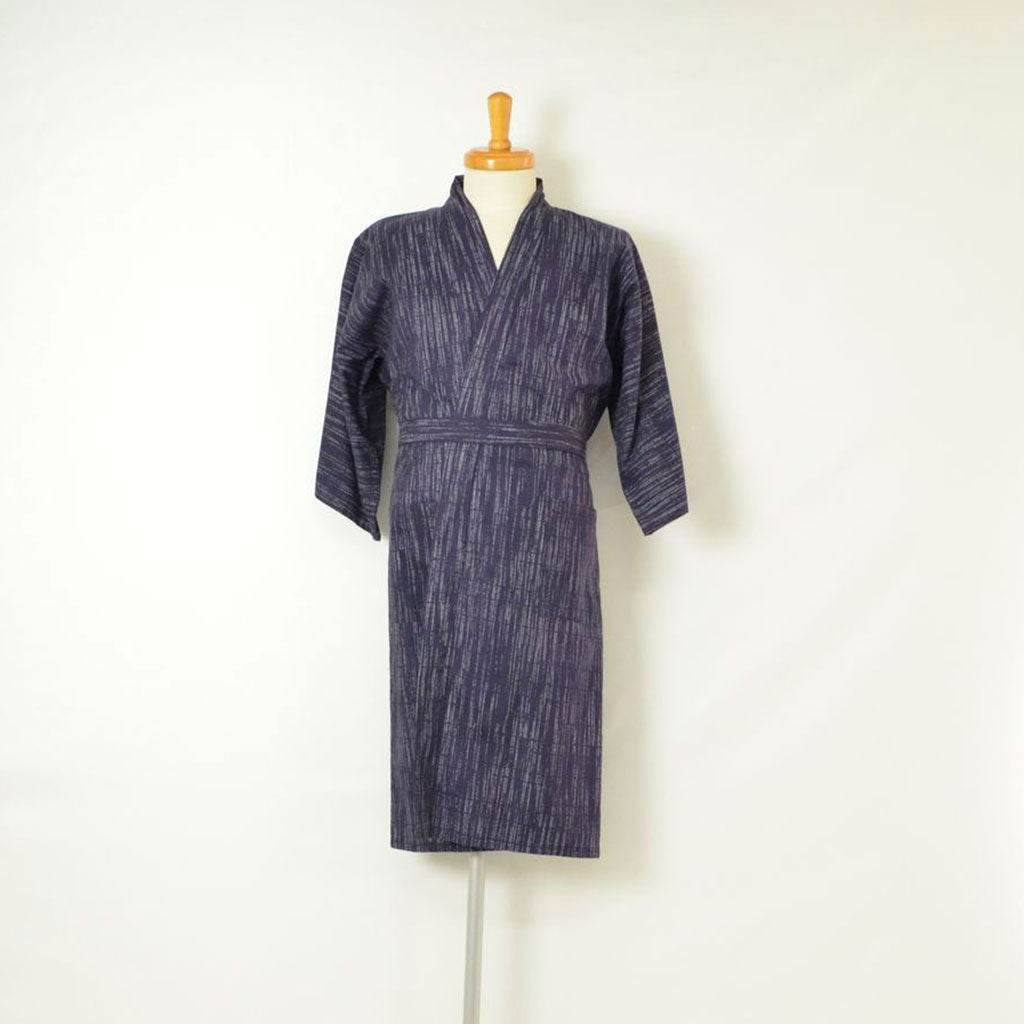 Japanese Yukata Unisex Cotton Knee-length "Kasuri"